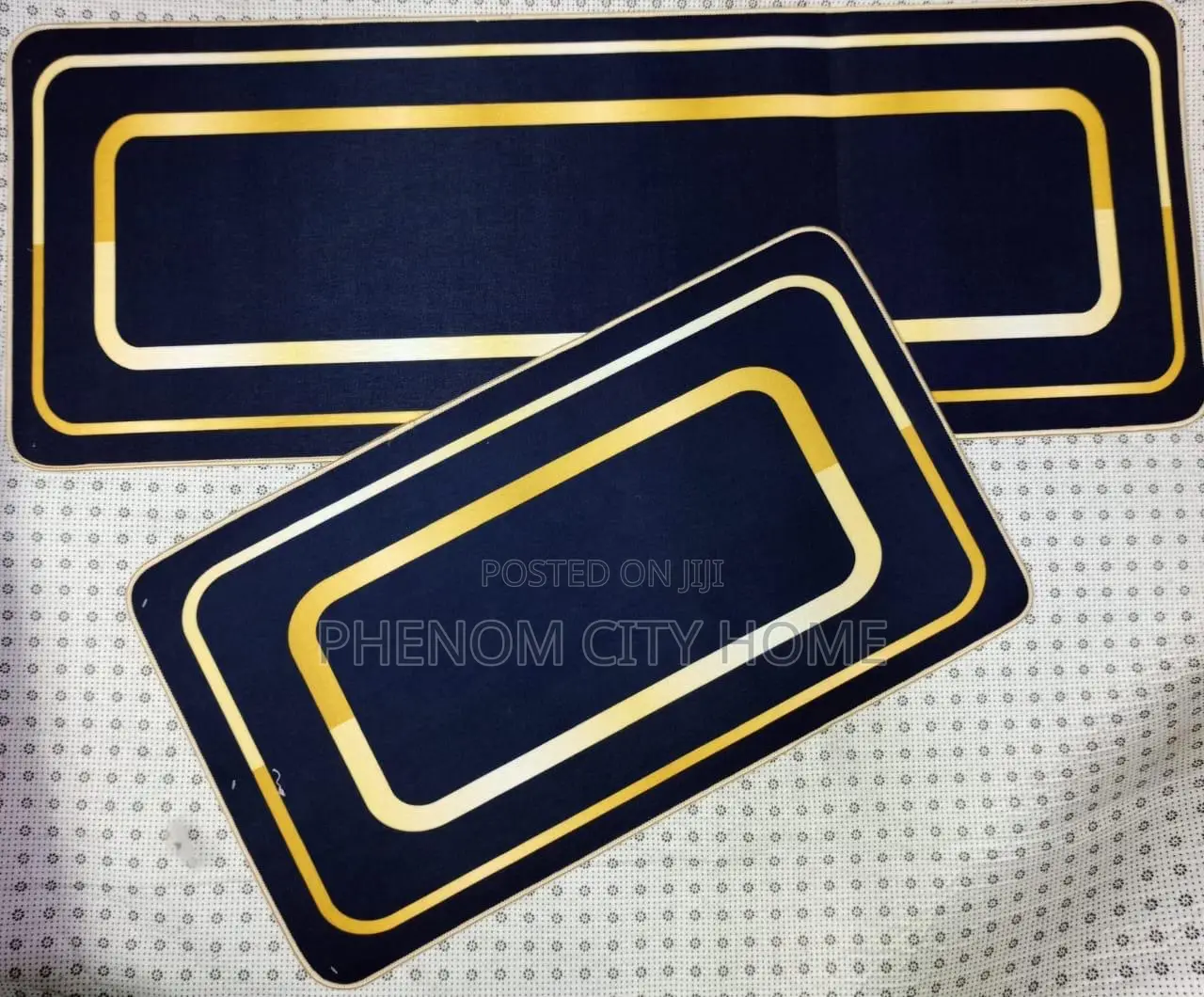 2pc Solid Colour Quality Kitchen Mats