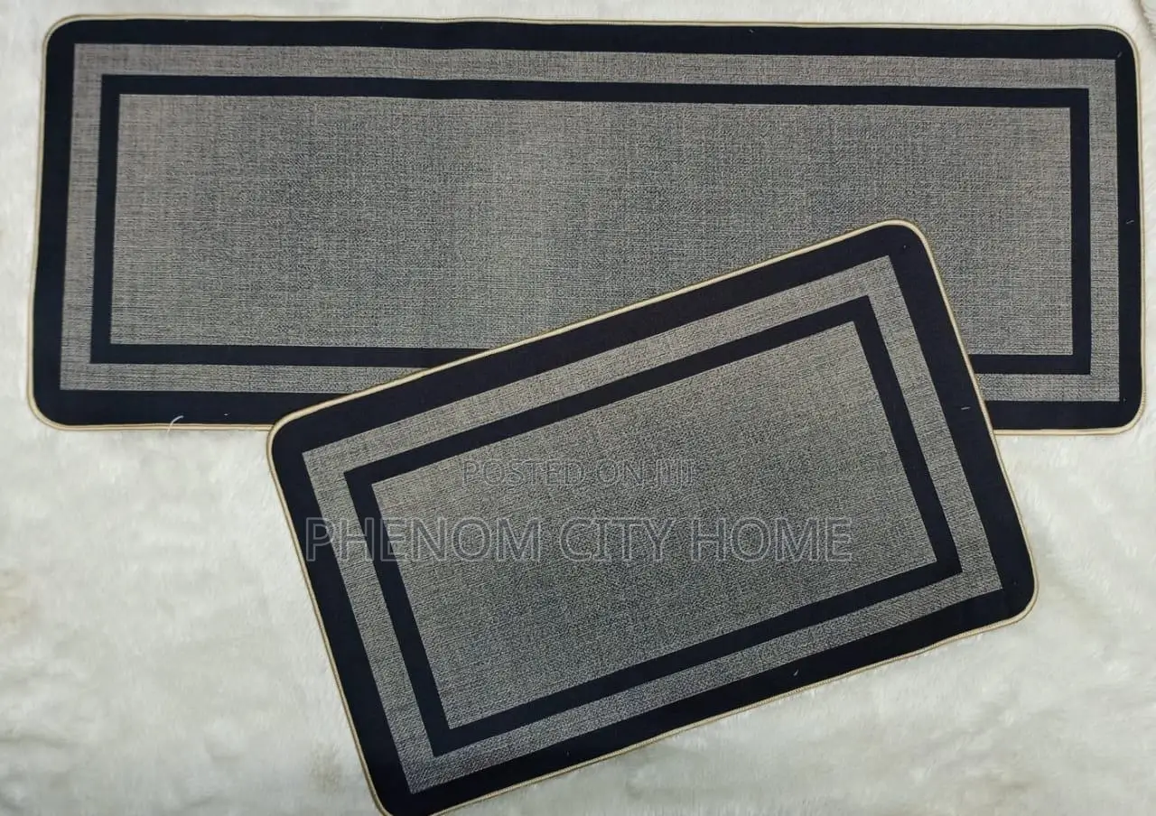 2pc Solid Colour Quality Kitchen Mats