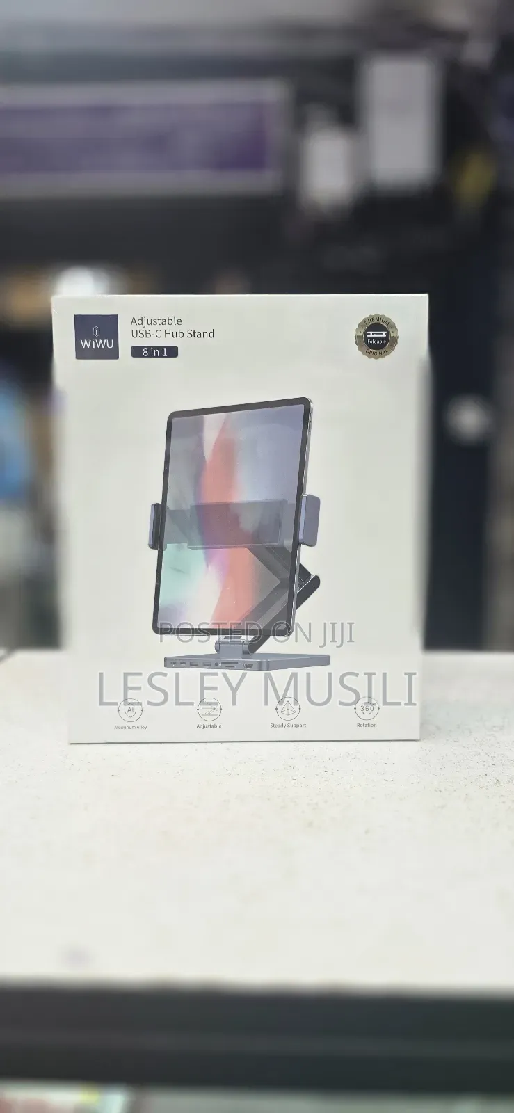 Wiwu Adjustable Usb C Tablet Hub Stand 8 in 1