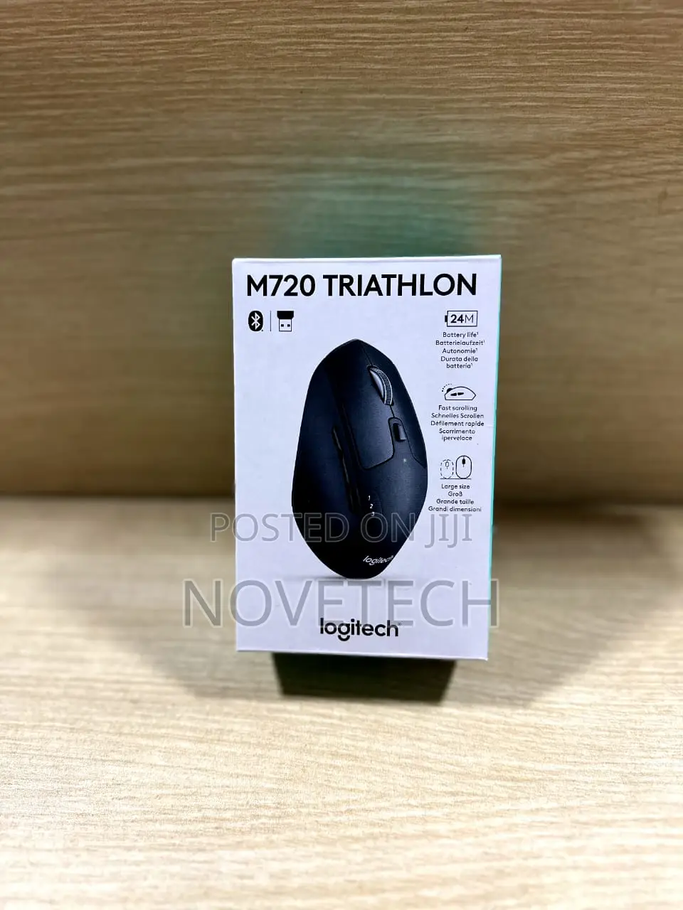 Logitech M720 Wireless Triathlon Mouse With Bluetooth for Pc