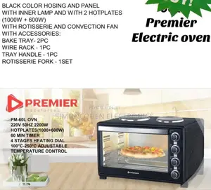 60ltrs Premier Electric Oven
