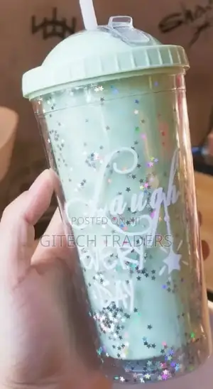 550mls Stylish Double Wall Smoothie Cup