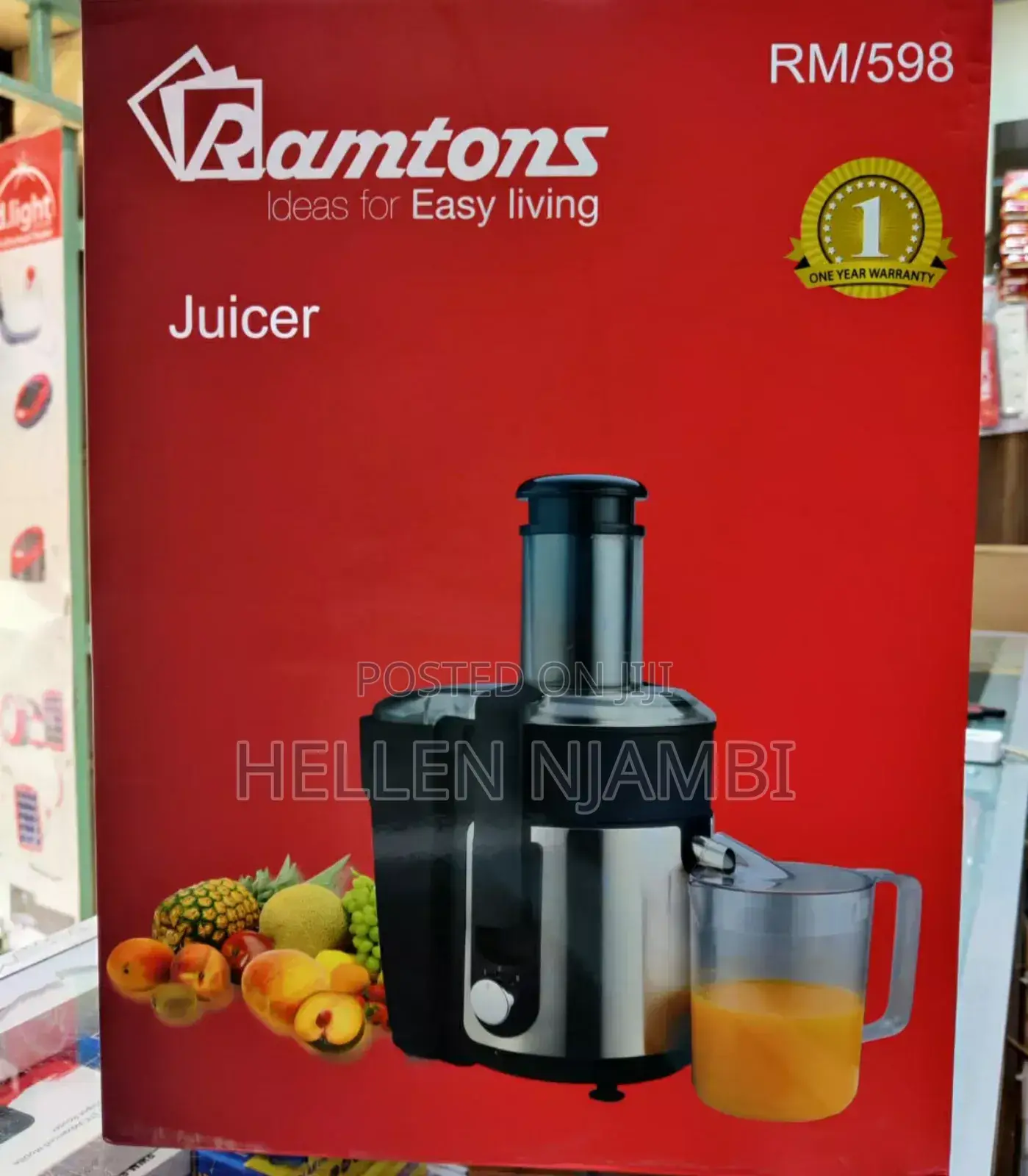 Ramtons Juicer Rm598 800w