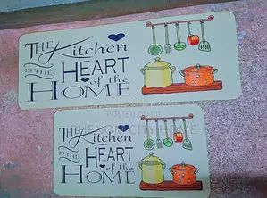 Beige Printed High Quality Kitchen Mats Available Now