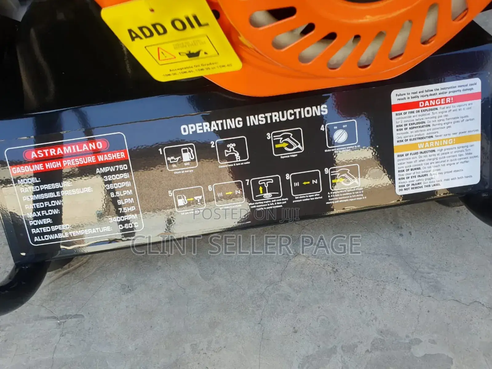 Astramilano Gasoline Pressure Washer.