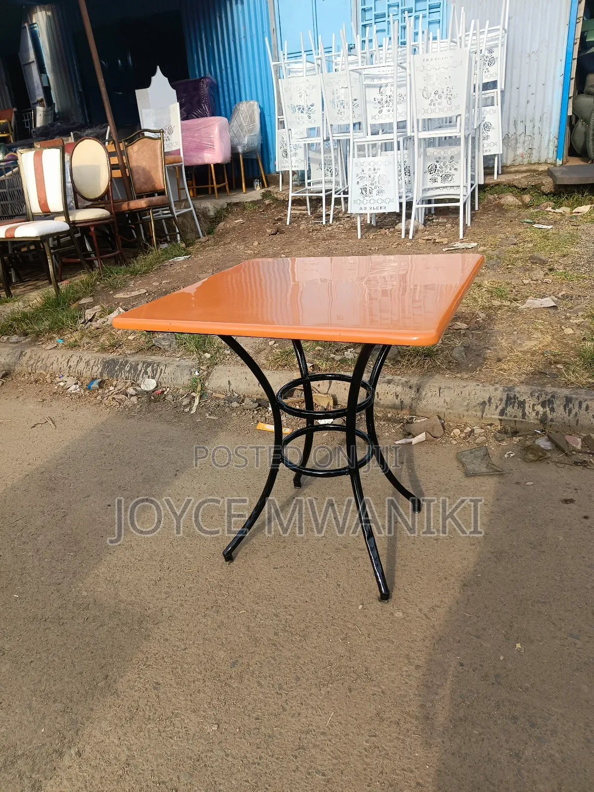 Restaurant Table, Light Brown 
