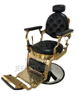 Elegant Gold Barber Chair
