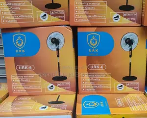 Urk 16 Inches Standing Fan Without Remote- Black