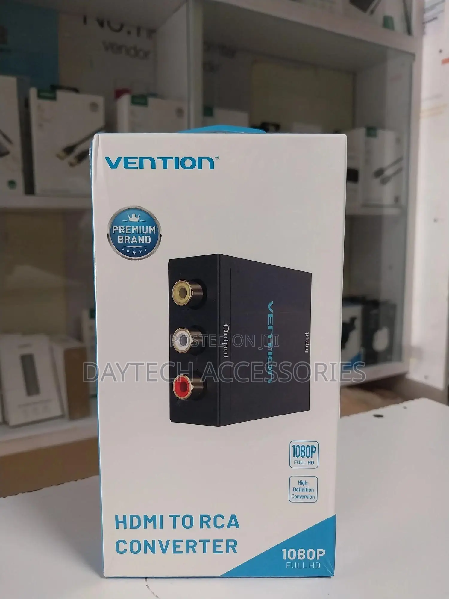 Vention Aeeb0 Hdmi to Rca Converter (Black Metal Type)
