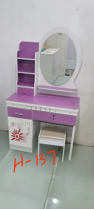 Asian Modern Dressing Table White/Purple