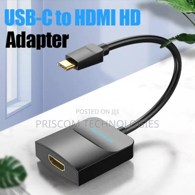 Vention Type-C to Hdmi Adapter 0.15m Black Abs Type