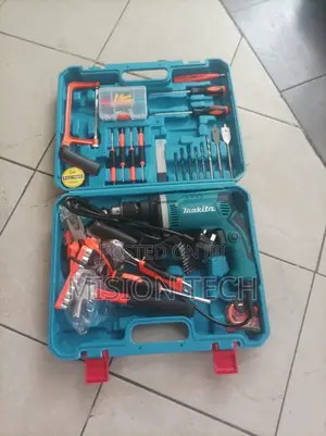 Makita Toolset With 710w Impact Drill With 117pieces 