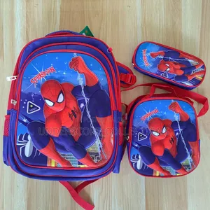 3 in 1 Spider Man Cartoon School Backpack