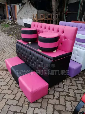 Pedicure Chairs Pink Black
