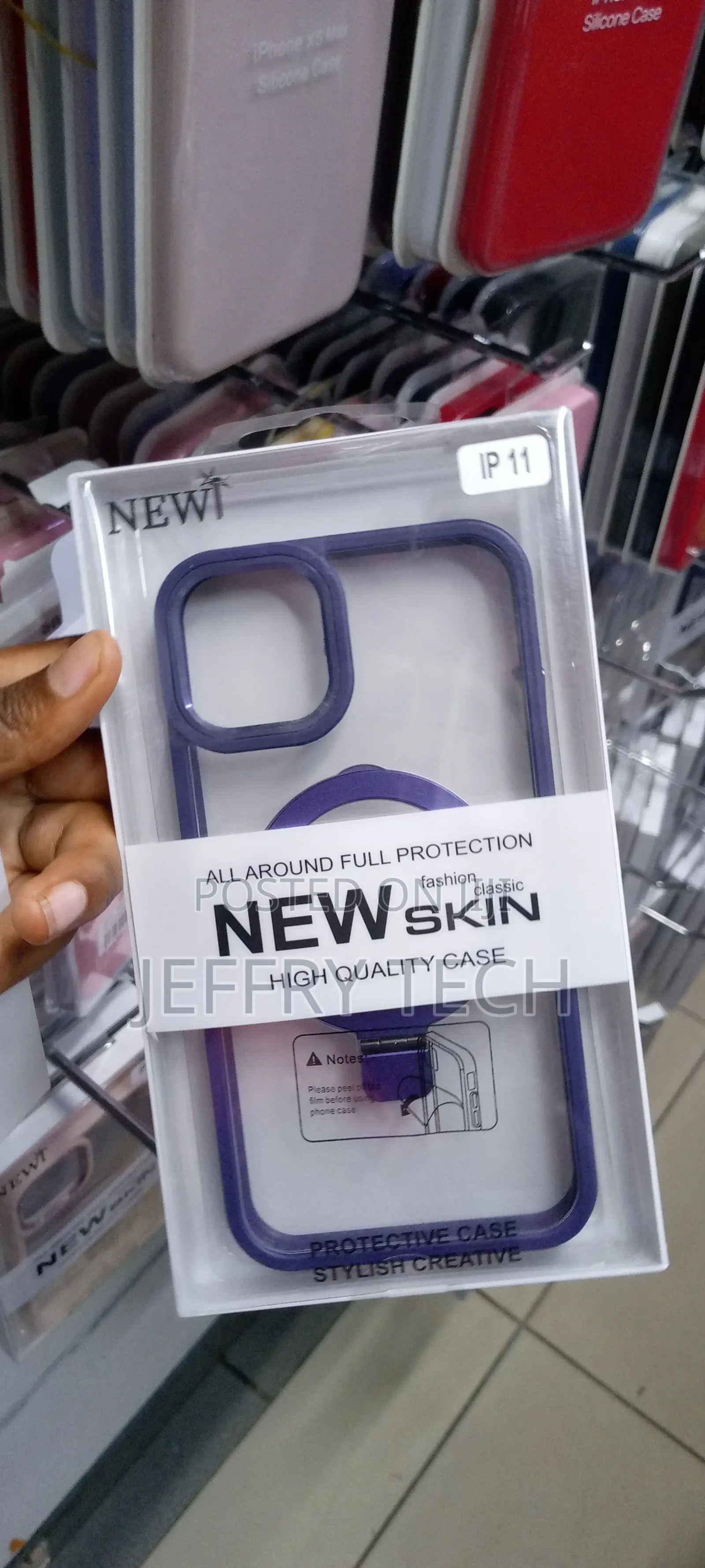 Purple Luxury Electroplate Magsafe Clear Case for iPhone 11