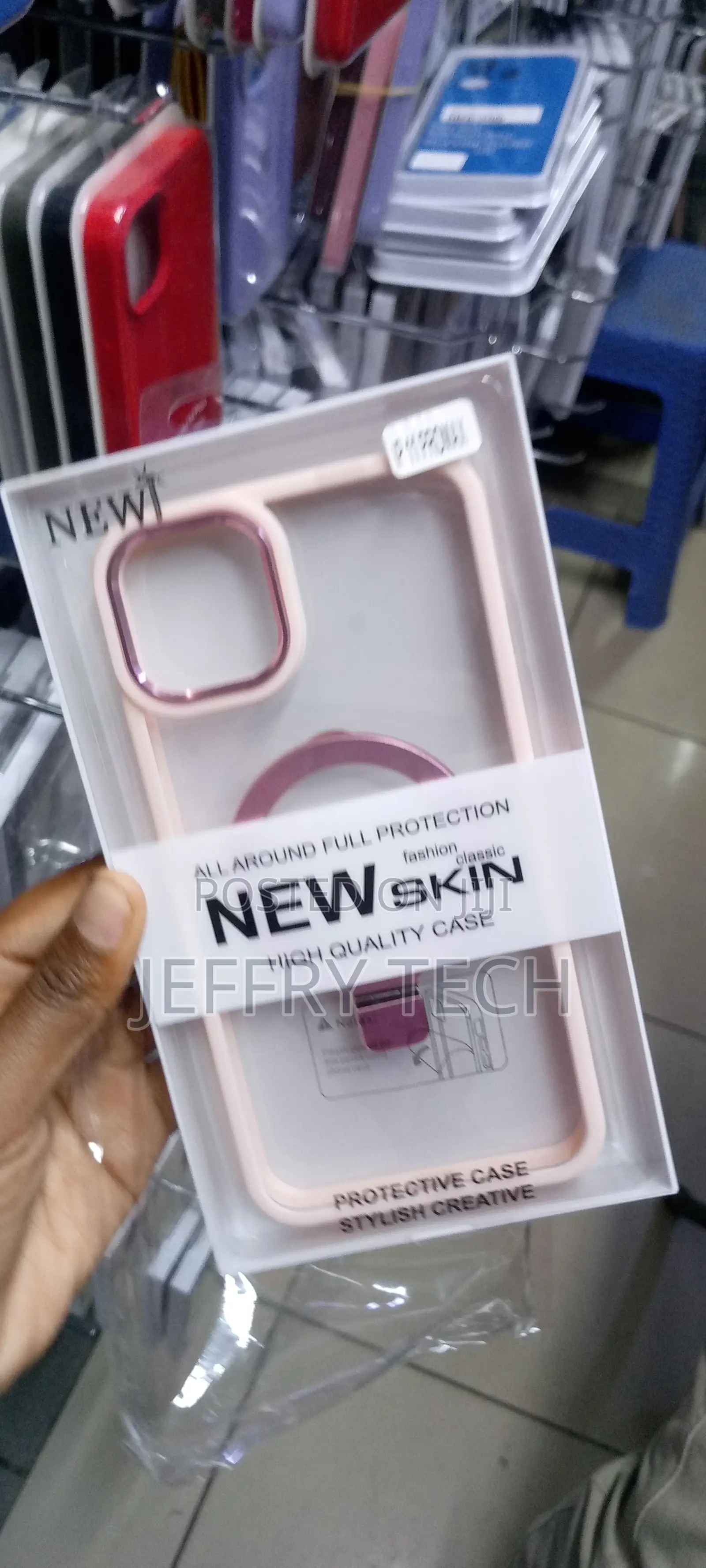 Pink Luxury Electroplate Magsafe Clear Case or Iph Pro Max