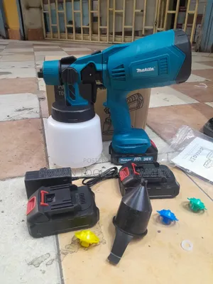 Makita Cordless Spray Gun 2 Battery 88v Extra Nozzles Fine Painting