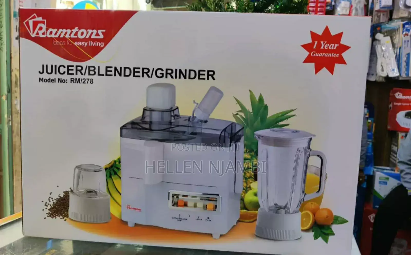 *Ramtons Juicer, Blender and Grinder