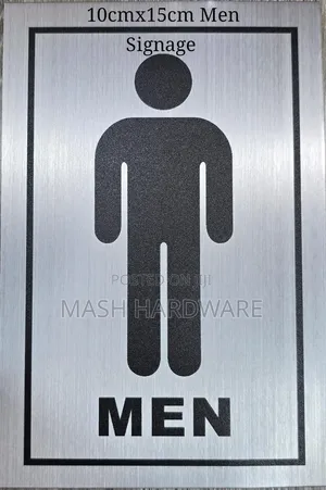 10*15cm Men Signage