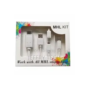 5 Pin and 11 Pin Whiteblack Diy MHL Micro Usb to Hdmi 1080p