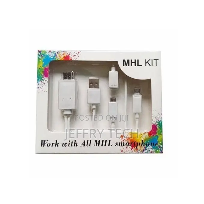 5 Pin and 11 Pin Whiteblack Diy MHL Micro Usb to Hdmi 1080p