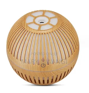 Wood Grain Round Shape Air Humidifier Usb