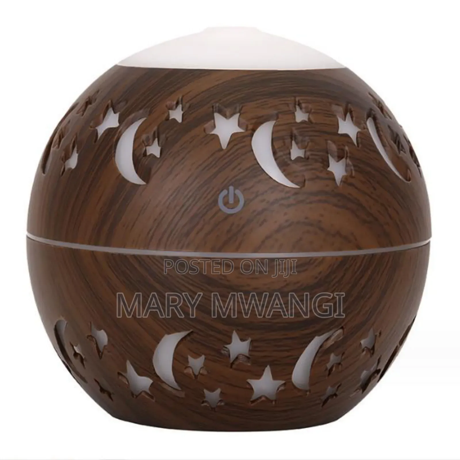 Wood Grain Round Shape Air Humidifier Usb