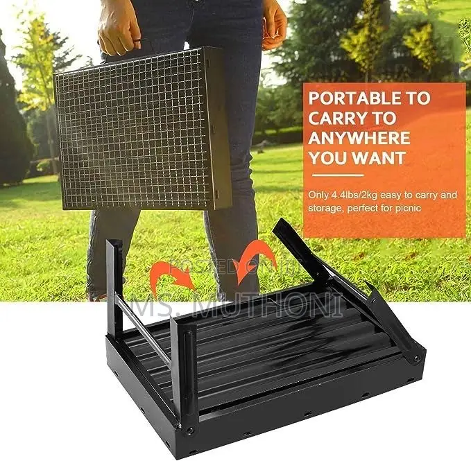 Foldable Charcoal Berbecue Grill (Home/Camping)