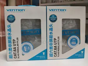 Vention Cat.6 Utp Rj45 Connectors – 100pcs Pack