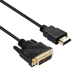 1m Hdmi-Compatible to Vga Cable Male 24+1 Dvi-D Male Adapter