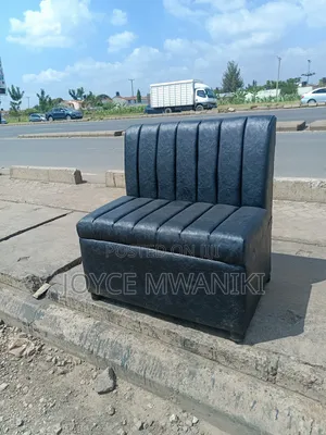2 Seater Waiting or Restaurant Couch New Design, Black 