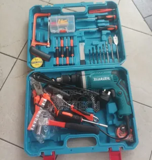 Makita 710w Impact Drill 117pcs Toolset (Corded Drill)