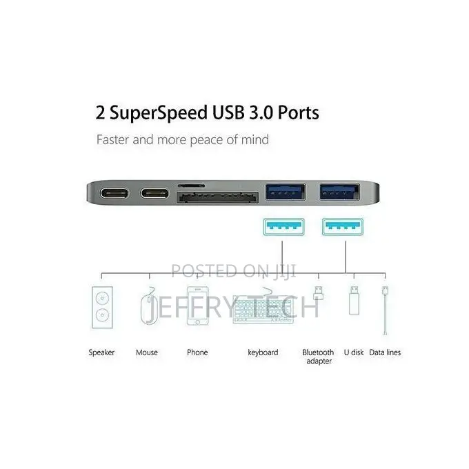 Usb C Hub Aluminum Thunderbolt 60hz Type-C Hub Adapter Do