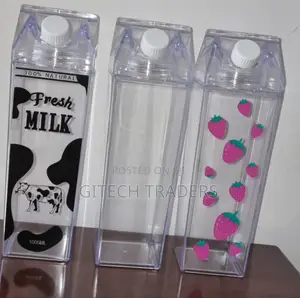 *1l Acrylic Fridge Milk Bottle With Tight Duo Lid