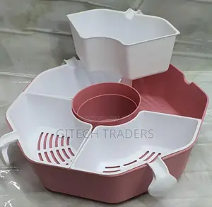 (Rotating Candy Box) 3600 Rotating Octagonal Fruit Drainer
