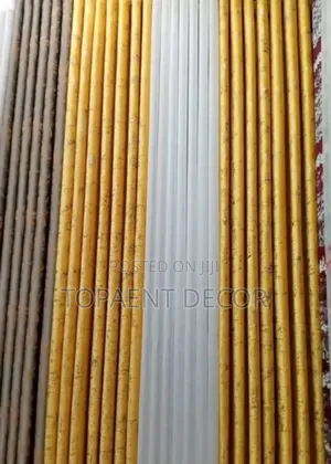 Brown and Yellow Velvet Window Curtains