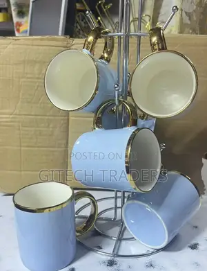 6 PCS Ceramic Mugs 330 Ml