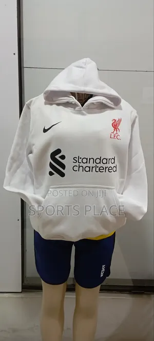 Liverpool White Hoodie