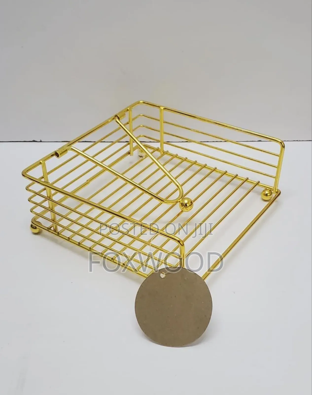 Flat Metallic Napkin Holder Now Available