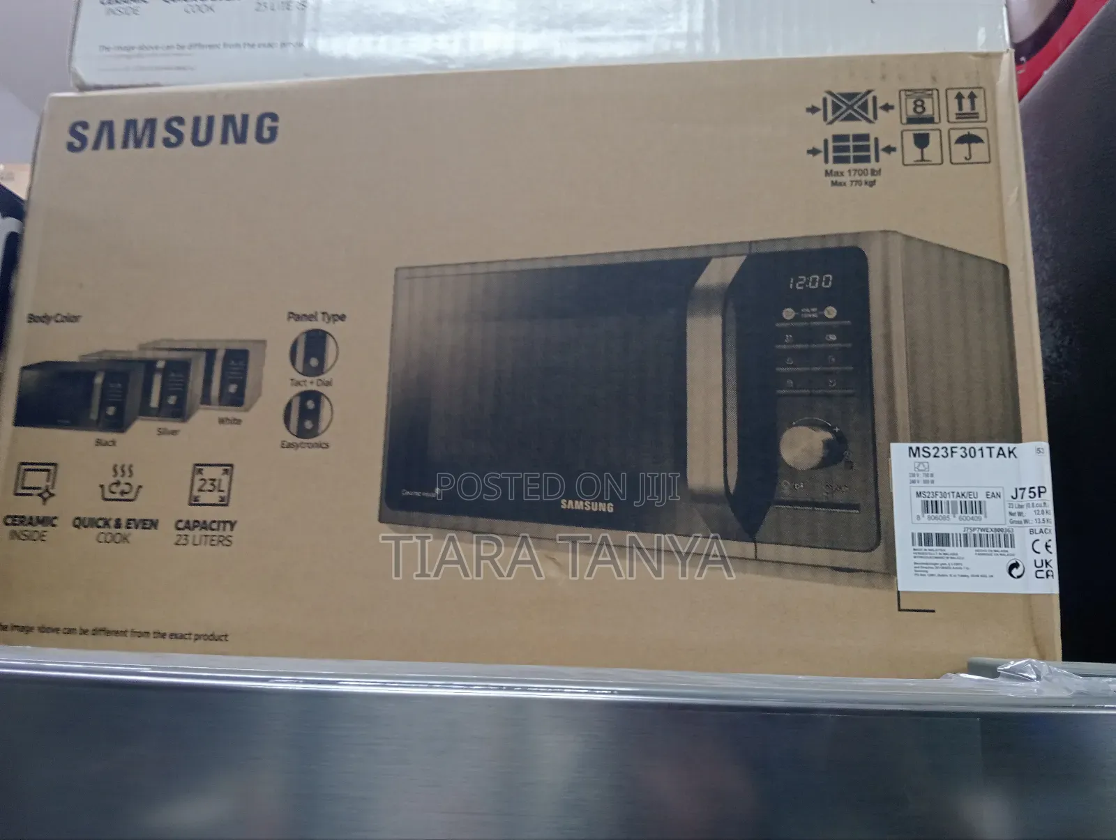 Samsung 23ltr Solo Microwave Oven : Ms23f301tak