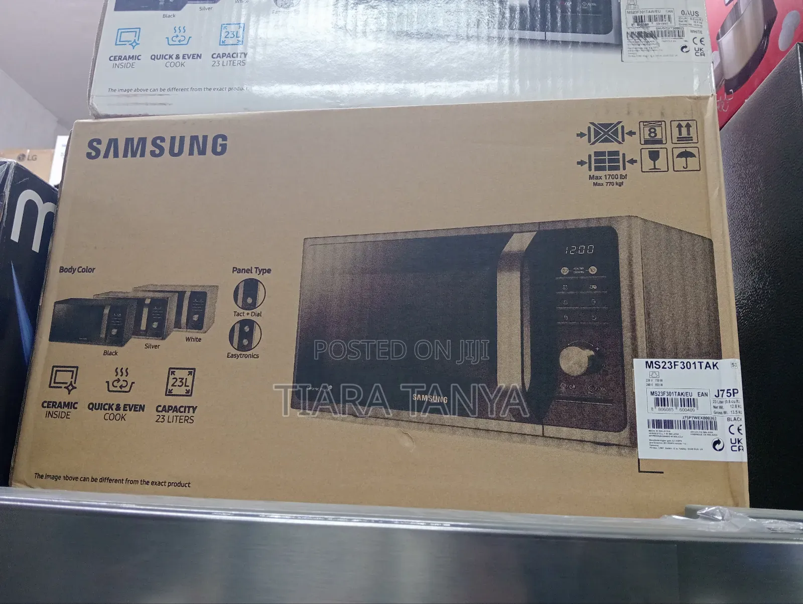 Samsung 23ltr Solo Microwave Oven : Ms23f301tak