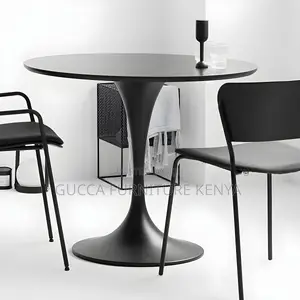 Dining Tables:Modern Style With Pedestal Round Wooden Table
