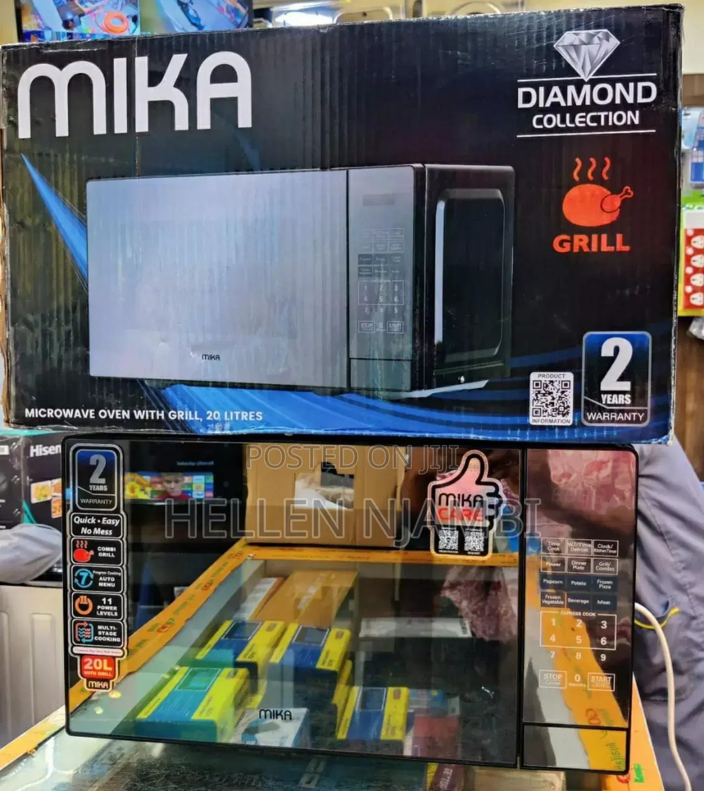 *Mika Digital Microwave With Grill