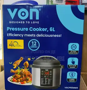 Von Vscp60mmx 6l Electric Pressure Cooker