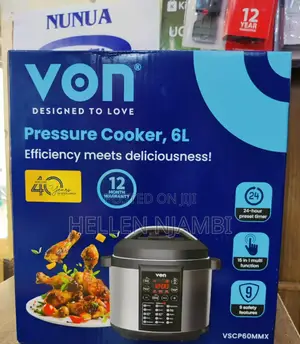 Von 6l Electric Pressure Cooker