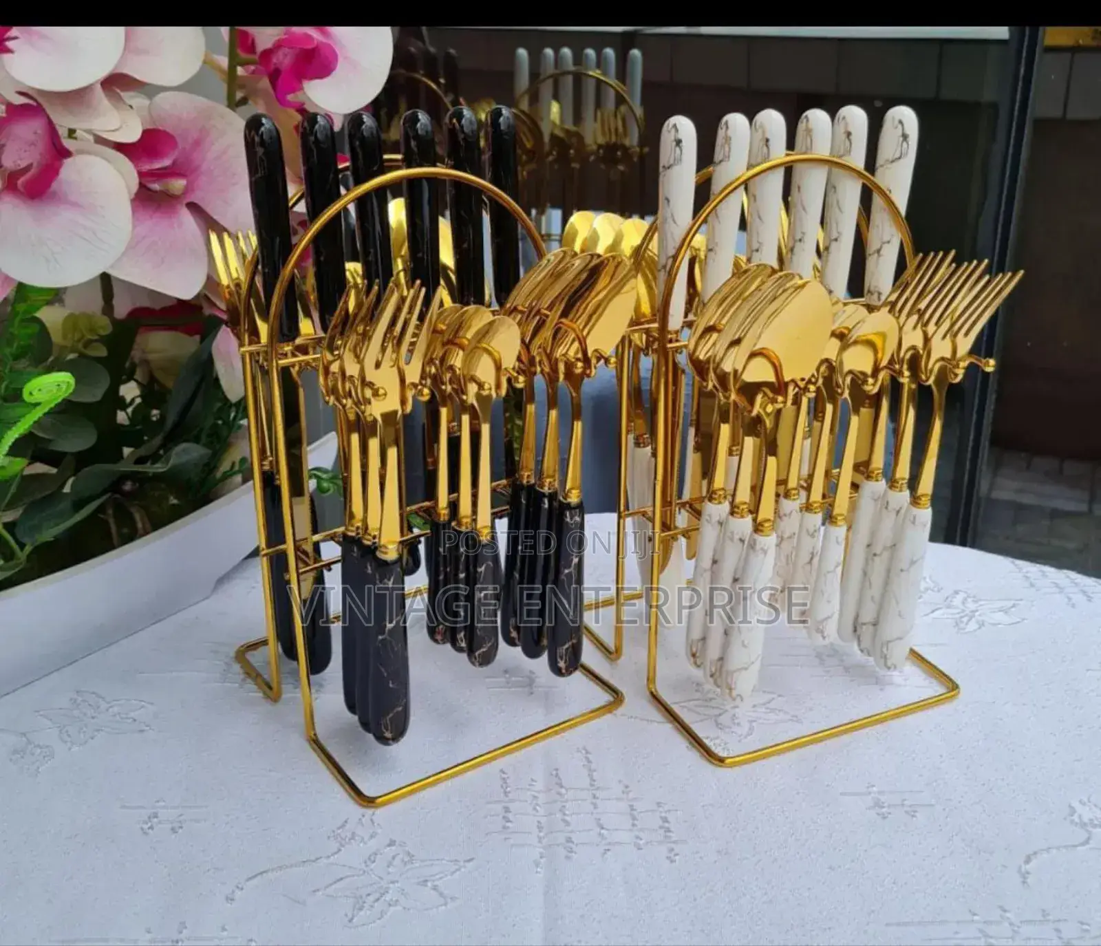 Marble Cutlery Set