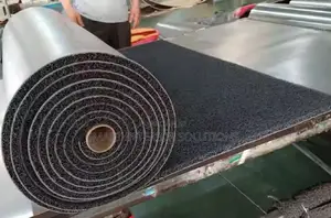 Black PVC Spaghetti Carpet