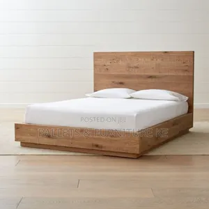 Queen Oak Frame Bed