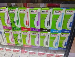 Packet of Gel X Pens(12pc)- Green,Purple,Pink,Red, Blue Etc