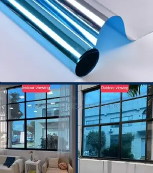 Blue Reflective Privacy Film